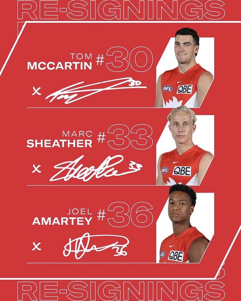 Marc Sheather Sydney Swans Contract Extension Pennant Hills AFL