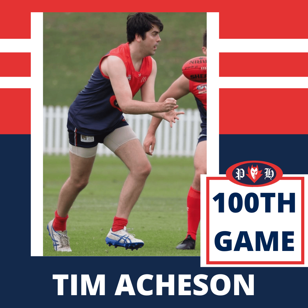 Tim Acheson 100 Game Milestone Pennant Hills AFL Club