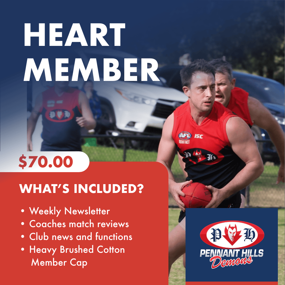 Sydney AFL Team - Pennant Hills AFL Club - Heart Member