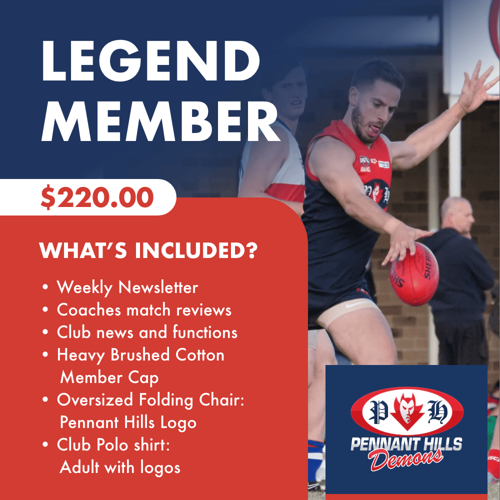 Sydney AFL Team - Pennant Hills AFL Club - Legend Member