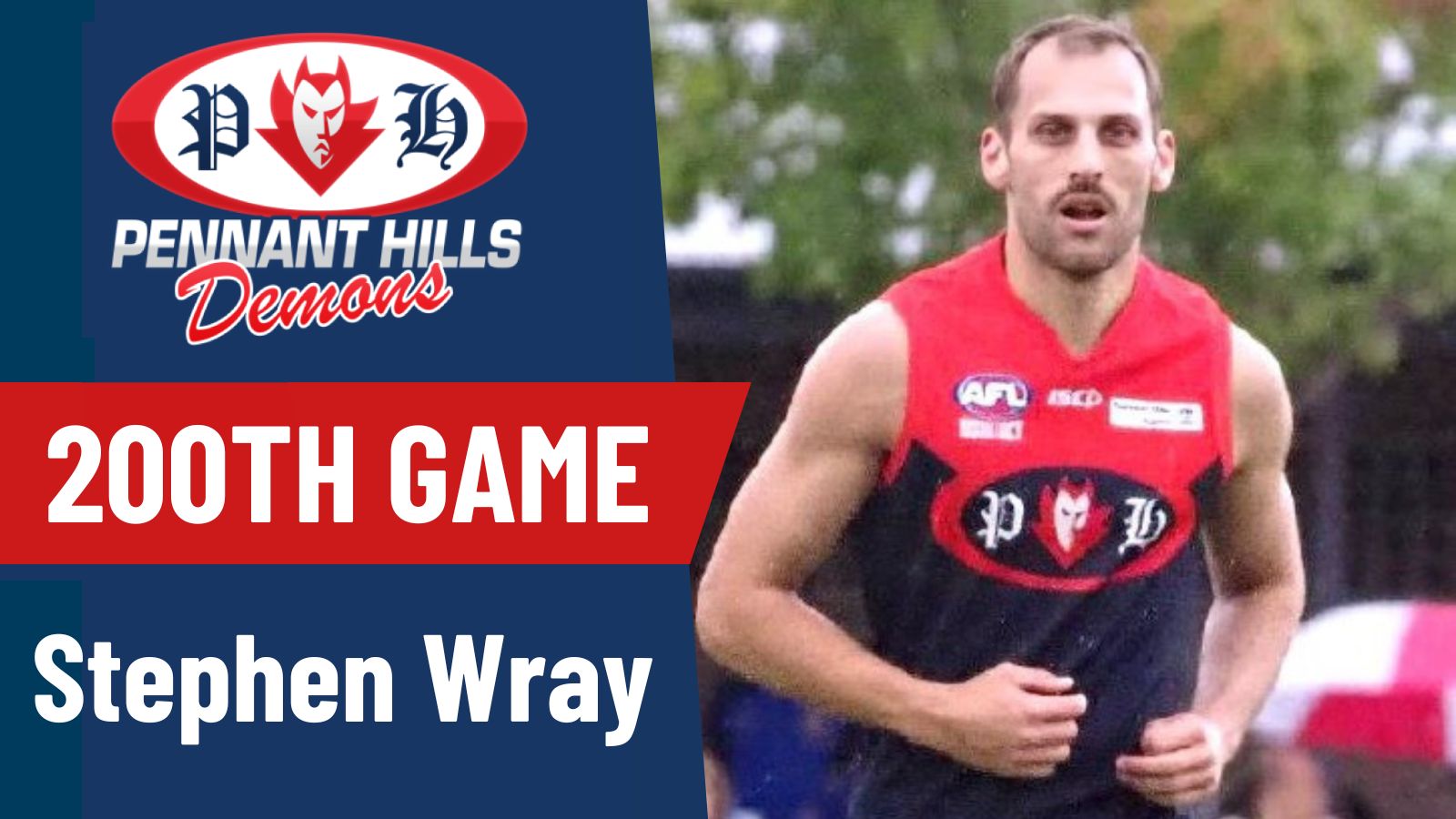PHAFL Sydney AFL 200th Game Stephen Wray