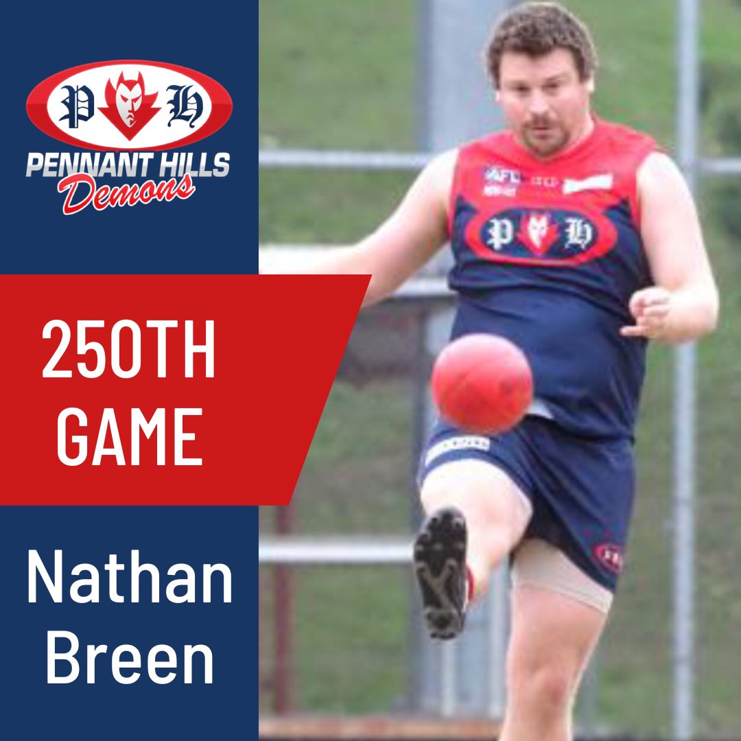 PHAFL Sydney AFL 250th Game Nathan Breen