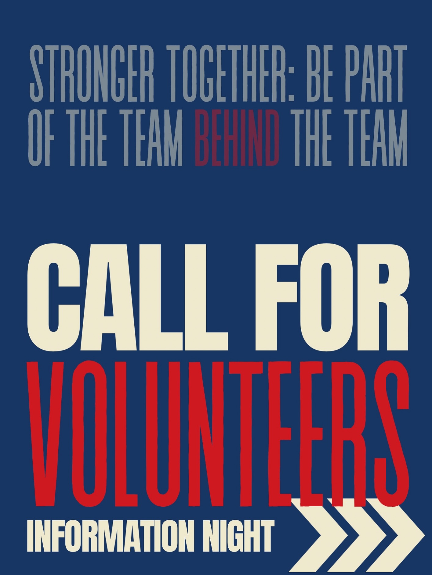 Volunteers Info Night