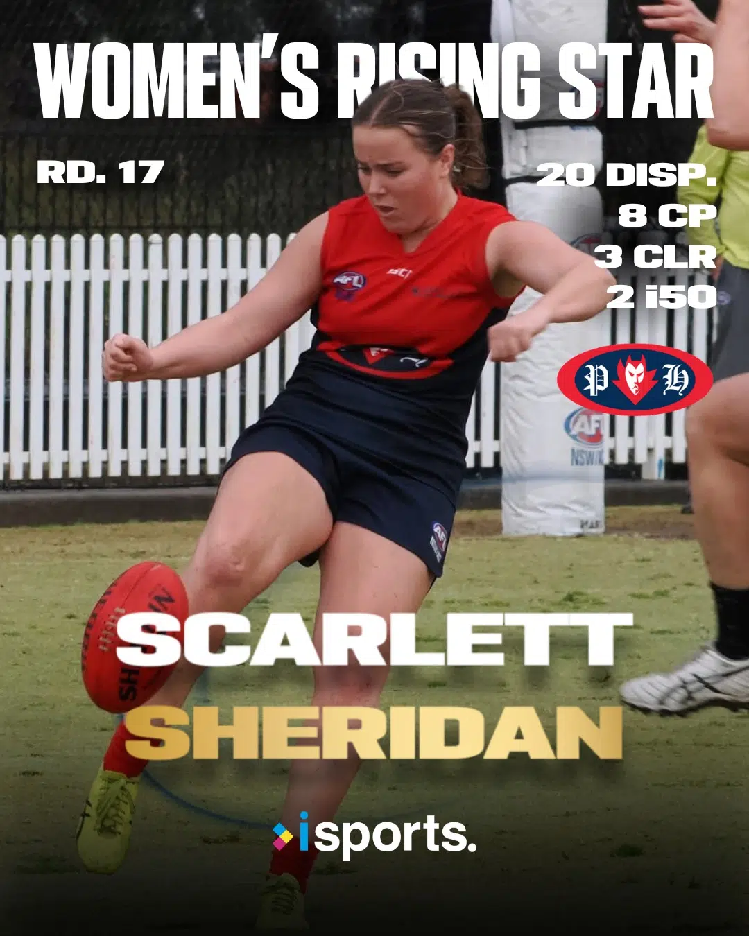 Round Seventeen Women’s Rising Star Nominee, Scarlett Sheridan