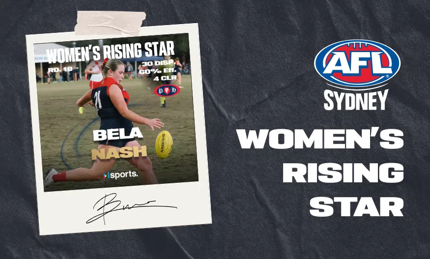 Round 18 Women’s Rising Star Nominee is Bella Nash