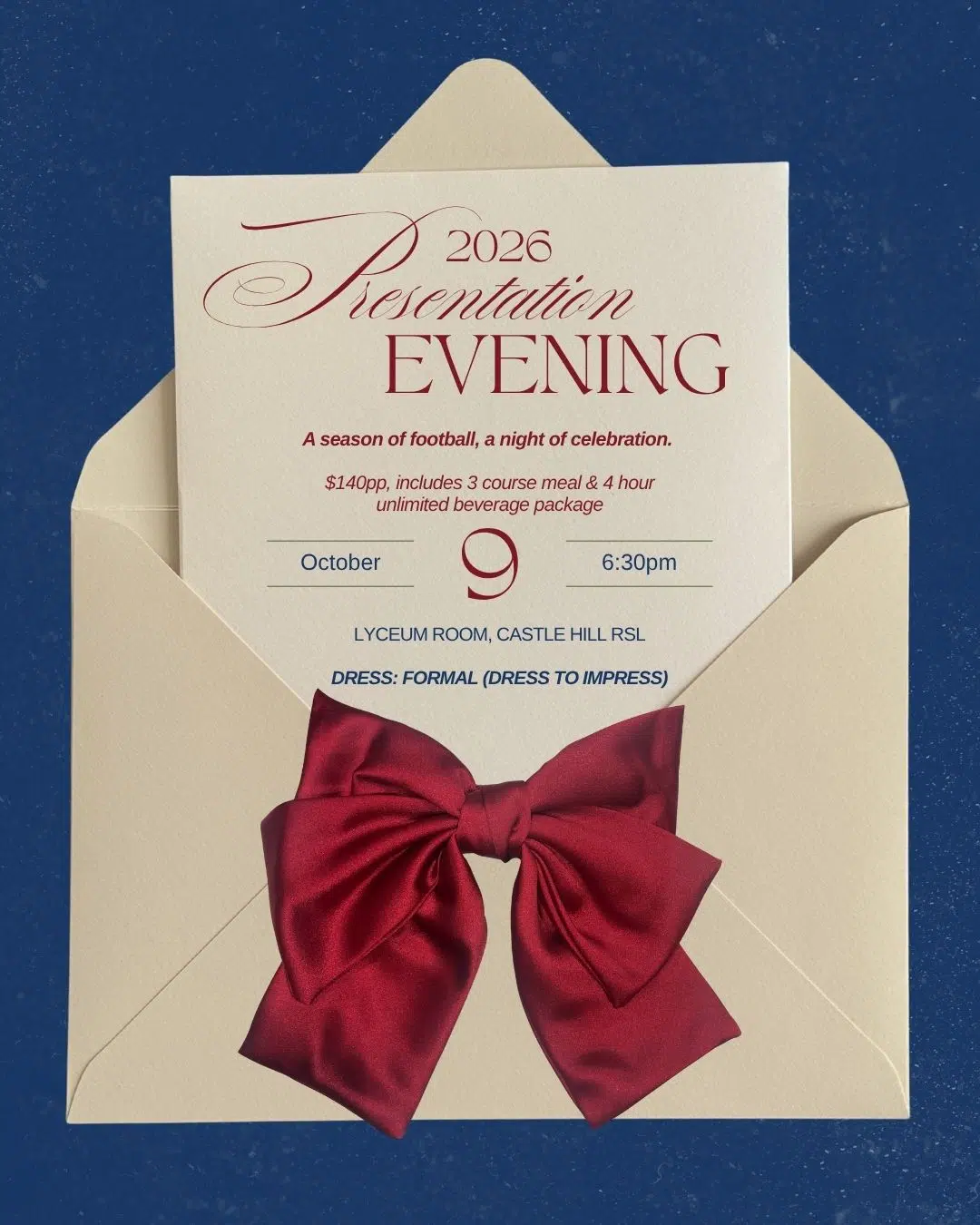 Presentation Evening Invite