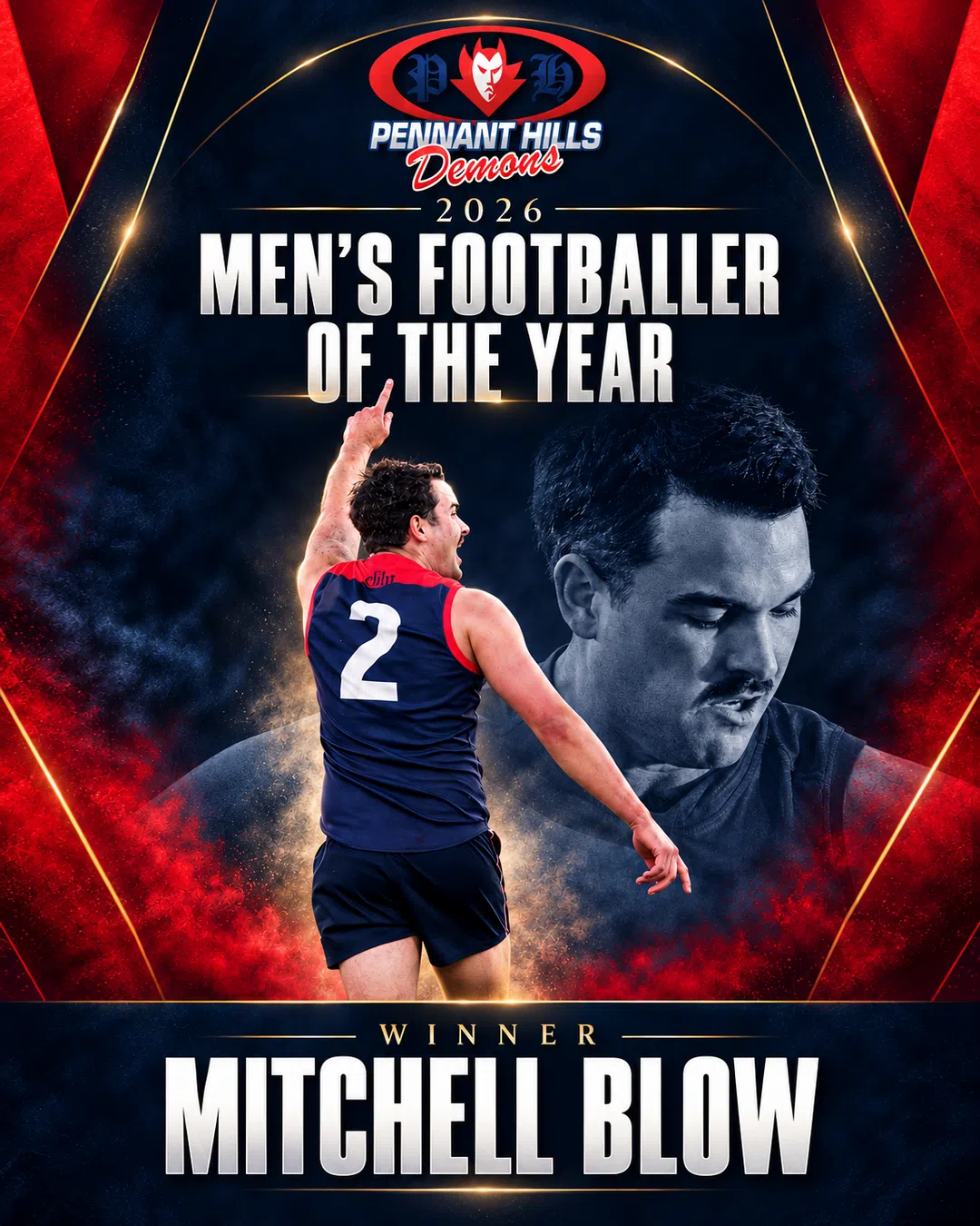 Sydney AFL Pennant Hills Demons Mens Footballer of the Year Sydney AFL Pennant Hills Demons Mens Footballer of the Year