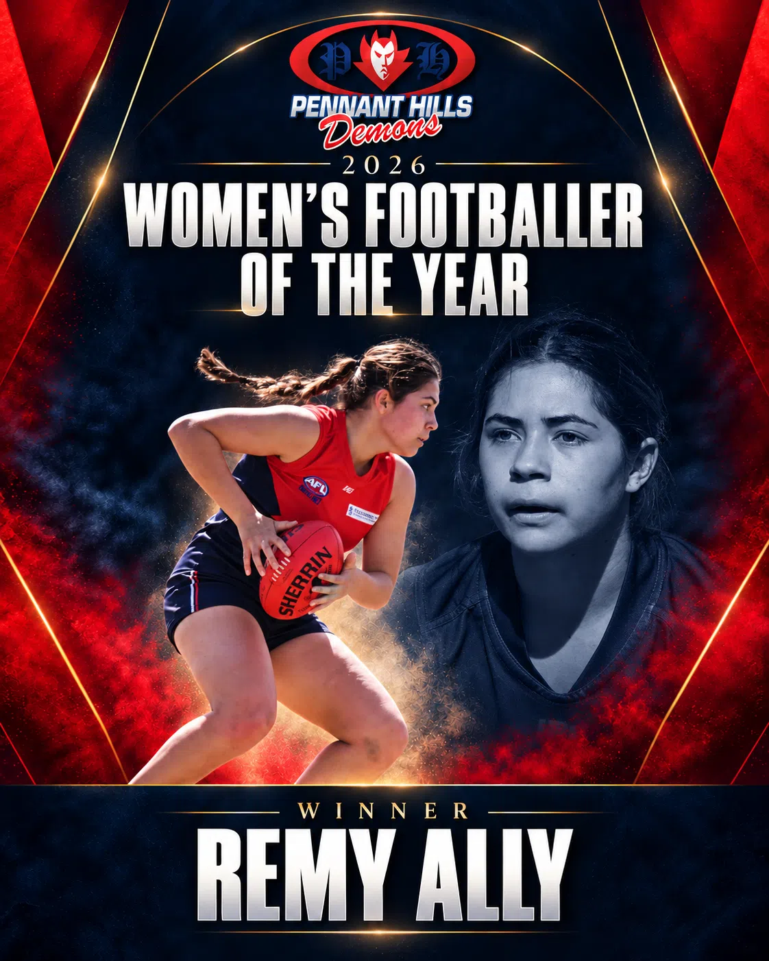 Sydney AFL Pennant Hills Demons Womens Footballer of the Year Sydney AFL Pennant Hills Demons Womens Footballer of the Year